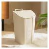 thalo Bathroom Waste Bin Plastic Trash Can Waste Paper Basket with Lid for Living Room Kitchen Office Kitchen Garbage Bin (Size : D) view 1