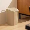thalo Bathroom Waste Bin Plastic Trash Can Waste Paper Basket with Lid for Living Room Kitchen Office Kitchen Garbage Bin (Size : D) view 4