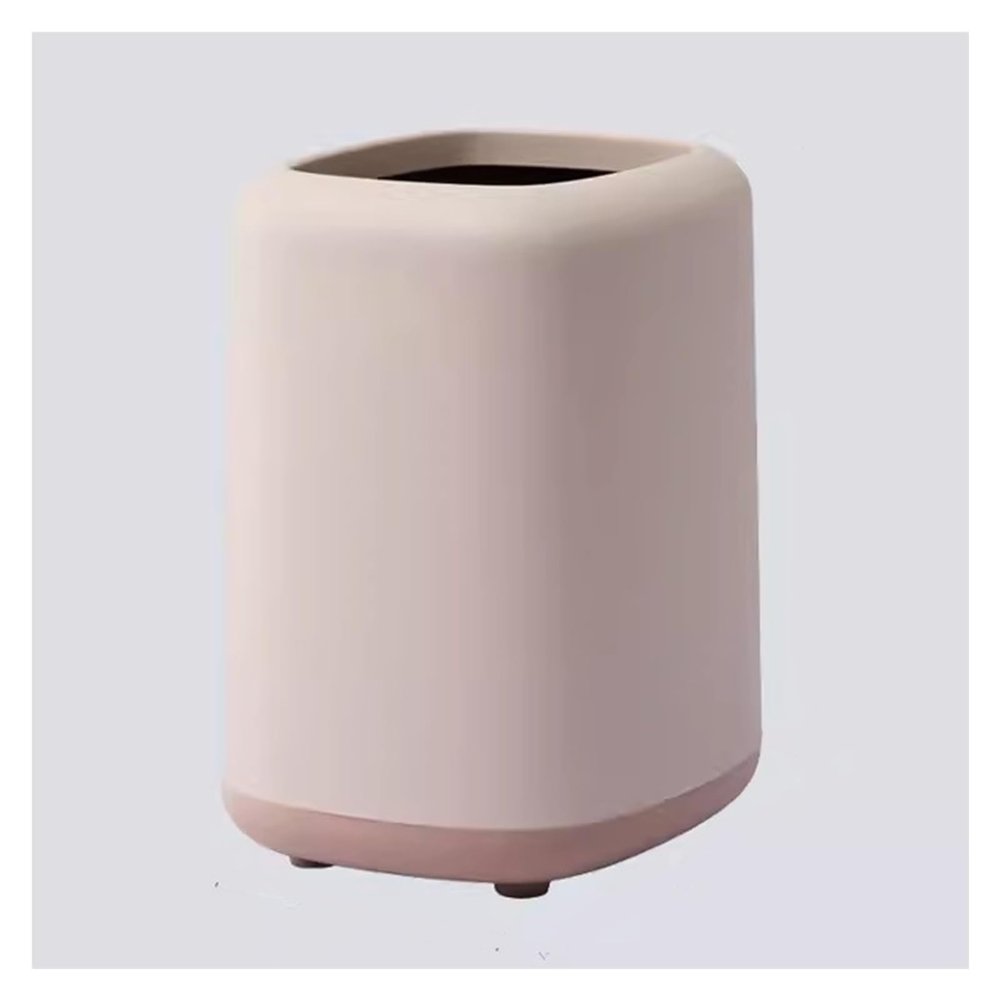 thalo Bathroom Waste Bin Bedroom Trash Can Double Layer Without Lid Home Living Room Creative Simple Cute Paper Basket Plastic Kitchen Garbage Bin (Size : A)