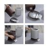 thalo Bathroom Waste Bin Bedroom Trash Can Double Layer Without Lid Home Living Room Creative Simple Cute Paper Basket Plastic Kitchen Garbage Bin (Size : A) view 3
