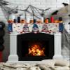 Mantle Scarf 60 x 17 Inch, Independence Day USA Flag Gnome Linen Fireplace Mantel Scarf Mantle Cover Runner for Home Living Room Indoor Holiday Party Decor view 3