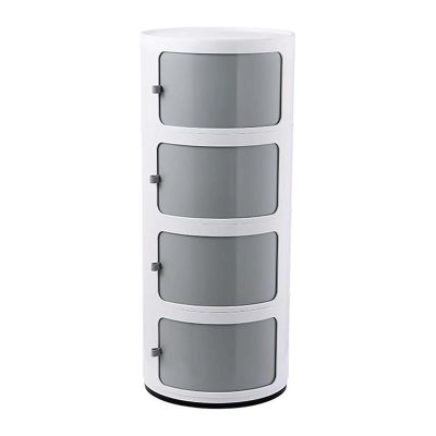 EYPKPL Shoe Organizer 360 Rotating Shoe Cabinet with Door Shoe Shelf Round Vertical Shoe Rack 2/3/4 Layers Shoe Organizers Fashion Shoe Organizer Save Space