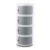 EYPKPL Shoe Organizer 360 Rotating Shoe Cabinet with Door Shoe Shelf Round Vertical Shoe Rack 2/3/4 Layers Shoe Organizers Fashion Shoe Organizer Save Space view 1