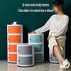 EYPKPL Shoe Organizer 360 Rotating Shoe Cabinet with Door Shoe Shelf Round Vertical Shoe Rack 2/3/4 Layers Shoe Organizers Fashion Shoe Organizer Save Space view 3