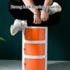 EYPKPL Shoe Organizer 360 Rotating Shoe Cabinet with Door Shoe Shelf Round Vertical Shoe Rack 2/3/4 Layers Shoe Organizers Fashion Shoe Organizer Save Space view 4