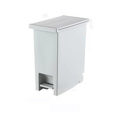 thalo Bathroom Waste Bin Large Capacity Trash Can with Lid for Kitchen Living Room Bathroom Office with Wheels 20L Kitchen Garbage Bin (Size : A)