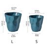 Bathroom Waste Bin Simple Style Trash Can for Home Living Room and Kitchen Without Lid Large Creative Bedroom Office Paper Basket Kitchen Garbage Bin (Color : C, Size : Small) view 2