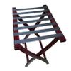 YUSIWOAL Luggage Rack Suitcase Rack - Hotel Folding Luggage Stand, Guest Room Floor Luggage Stand, Solid Wood Luggage Holder with Nylon Cord, 60X47X67Cm view 1