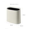 Bathroom Waste Bin Narrow Slit Trash Can Without Cover Laminated Waste Paper Basket Living Room Simple Bathroom Kitchen 10L Kitchen Garbage Bin (Size : B) view 2