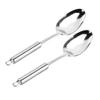 Alipis 2pcs Stainless Steel Soup Spoon Kitchen Gadget for Home and Restaurant Use Non- Handle for Ice Dessert and Soup Serving view 1