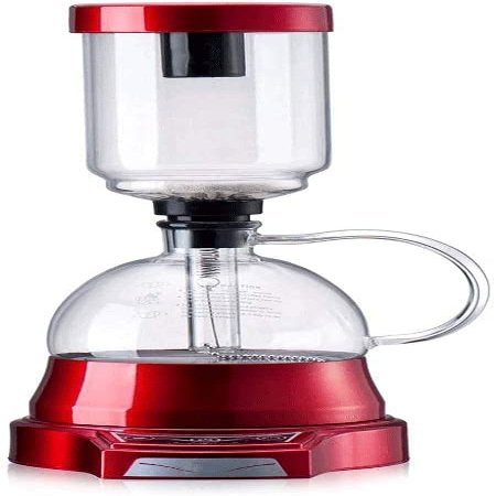 PLYLAY Coffee Machine Brewing Electric Siphon Pot Coffee Machine Home Electric Siphon Coffee Pot Manual Brewing Glass Pot, 20240309