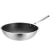 Cabilock Stainless Steel Wok Pan Honeycomb Handles Induction Stove Compatible Frying Pan for Bbq view 1