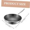 Cabilock Stainless Steel Wok Pan Honeycomb Handles Induction Stove Compatible Frying Pan for Bbq view 2