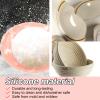 2PCS Silicone Banneton Bread Proofing Baskets,9 Inch Round & 10 Inch Oval Sourdough Tools Kit,Foldable Sourdough Baking Baske,Waterproof, Less Prone to Mold Growth view 4