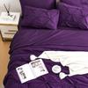Purple Full Comforter Set - 7 Piece Pinch Pleated Bed in a Bag - 600 Thread Count 100% Egyptian Cotton Bedding Set - (19 inch Deep Pocket Sheet Set and 500GSM Comforter) view 4