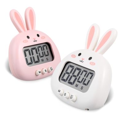 Cabilock 2pcs Visual Countdown Timer Led Digital Kitchen Timers for Students and Cooking