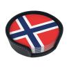6 Pack Norway Flag Leather Coaster with Holder for Drinks- Heat Resistant Non-Slip National Flag Funny Coasters for Wooden Table Coffee Bar Kitchen Decor Housewarming, Set of 6 view 2