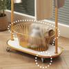 FEELIN Coat Rack Freestanding Coat Rac Creative Cloud Decorative Coat Rack Bedroom Bedside Storage Hanger Suitable for Living Room Porch Corner Coat Rack Hall Tree Stand Coat Hanger Standing view 4