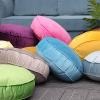 ANYEI Plush Round Pillow - Soft and Comfortable Velvet Simple Pillow for Stylish Living Environment (Rose) view 2