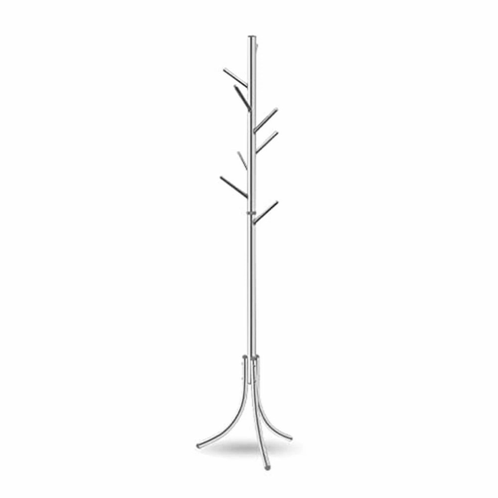 POWHA Coat Rack Freestanding Standing Stainless Steel Multifunctional Standing Coat Rack Modern Living Room Bedroom Corridor Corner Coat Rack for Office B