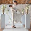 Wedding Aisle Runner 140GSM Thick Aisle Decorations for Wedding Ceremony White Carpet Runner for Party Indoor & Outdoor view 3