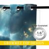 ONINUO Whale Blackout Curtains for Girls Boy Home Decor, Ocean Sea Animal Underwater Nautical Waves Grommet Thermal Insulated Drapes Darkening Window Curtain for Bedroom Living Room, 63 x 63 Inch view 4