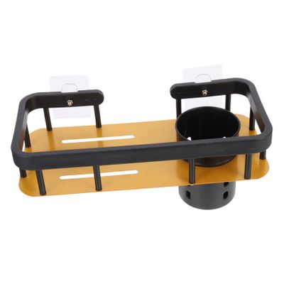 NPQPNAFC No Punching Rack Decorative Shelves Shelf Board Shelves for Storage Wall Mounted Organizer Rack Shelf Stand Hair Blow Dryer Holder Multifunctional Storage Rack Wall-Mounted Pendant Stands (C