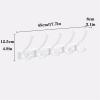 ECOLFE Coat Rack,Wall Hook, Coat Rack Coat Rack Wall Mount, Heavy Duty Wall Hook, Metal Coat Hook Rails for Coats, Hats, Towels, Robes, Hooks Behind Doors Wall Coat Rack view 2