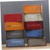 Ciieeo Vintage Container Tissue Box Holder for Home Decor Retro Desktop Napkin Organizer Metal Tissue Box for Living Room and Office (Red Flag Pattern) view 3