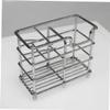 Ciieeo Stainless Steel Toothbrush Holder Toothpaste Organizer Stand Toothbrush Slots Bathroom Storage Rack for Countertop Easy Drainage Ventilation Keeps Bathroom Tidy view 2