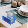 Amosfun 1pc Acrylic Tissue Box Holder Modern Napkin Dispenser for Home and Office Easy to Refill and Stylish Decoration for Living Room and Bedroom view 4