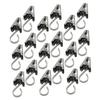 Amosfun 100pcs Stainless Steel Curtain Clips Use Hooks for Shower and Window Curtains Resistant Non-Slip Design for Home and Bathroom Decor view 1
