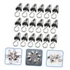 Amosfun 100pcs Stainless Steel Curtain Clips Use Hooks for Shower and Window Curtains Resistant Non-Slip Design for Home and Bathroom Decor view 3
