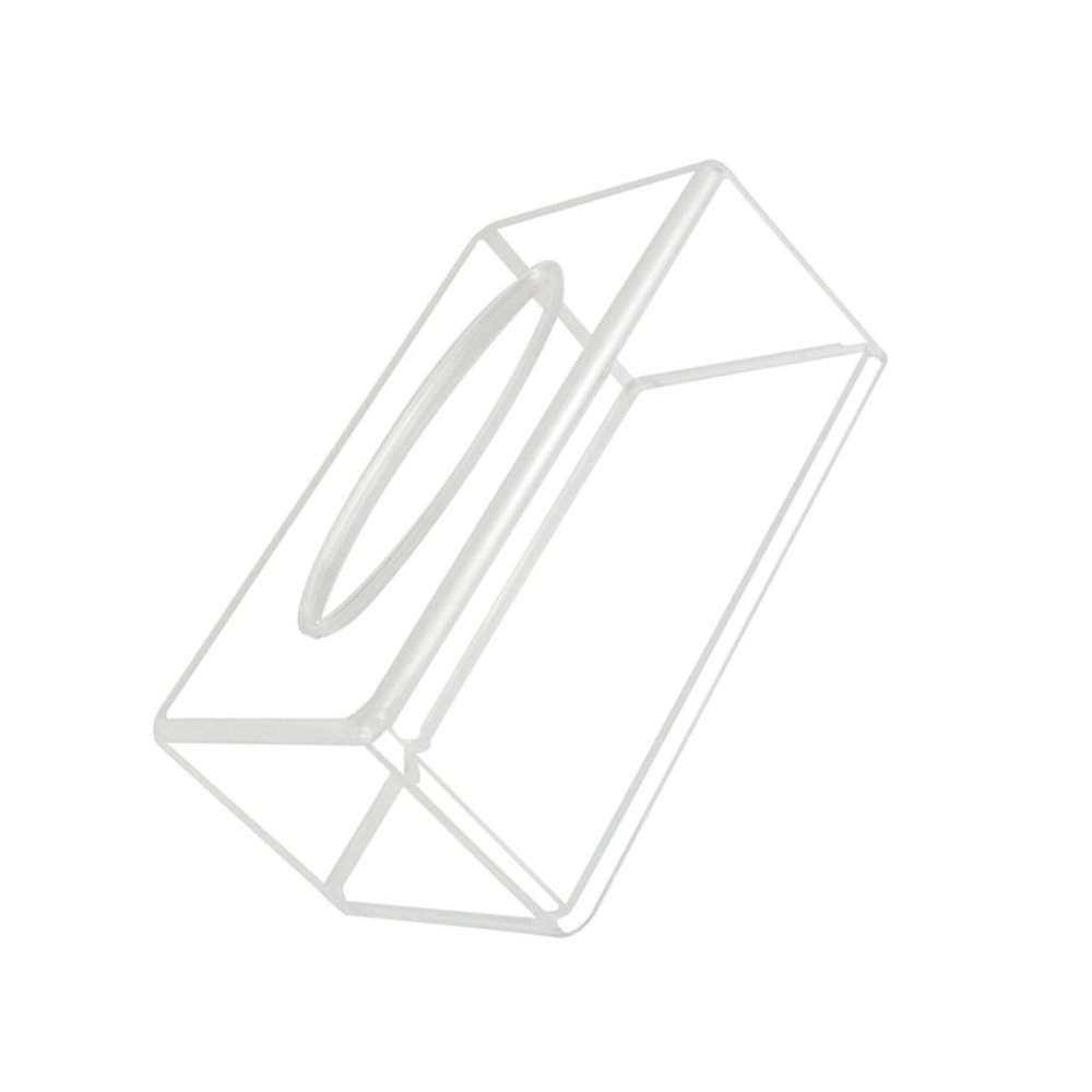 Amosfun Acrylic Tissue Box Holder Transparent Rectangular Paper Towel Dispenser for Home Bathroom Office Capacity Storage for Easy Access to Facial Tissues