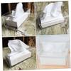 Amosfun Acrylic Tissue Box Holder Transparent Rectangular Paper Towel Dispenser for Home Bathroom Office Capacity Storage for Easy Access to Facial Tissues view 4