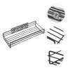 Amosfun Wall-Mounted Bathroom Storage Rack No Drill Shower Organizer for Toiletries Capacity Sundry Shelf for Bath Kitchen Strong Load-Bearing Design view 3