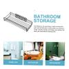 Amosfun Wall-Mounted Bathroom Storage Rack No Drill Shower Organizer for Toiletries Capacity Sundry Shelf for Bath Kitchen Strong Load-Bearing Design view 4