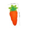 Garneck 6pcs Easter Utensil Cutlery Holders Carrot Pouch Bags Felt Silverware Holder Bag Carrot Utensil Sleeve Easter Table Decoration for Wedding Birthday Party, 26X12CM, Orange view 2