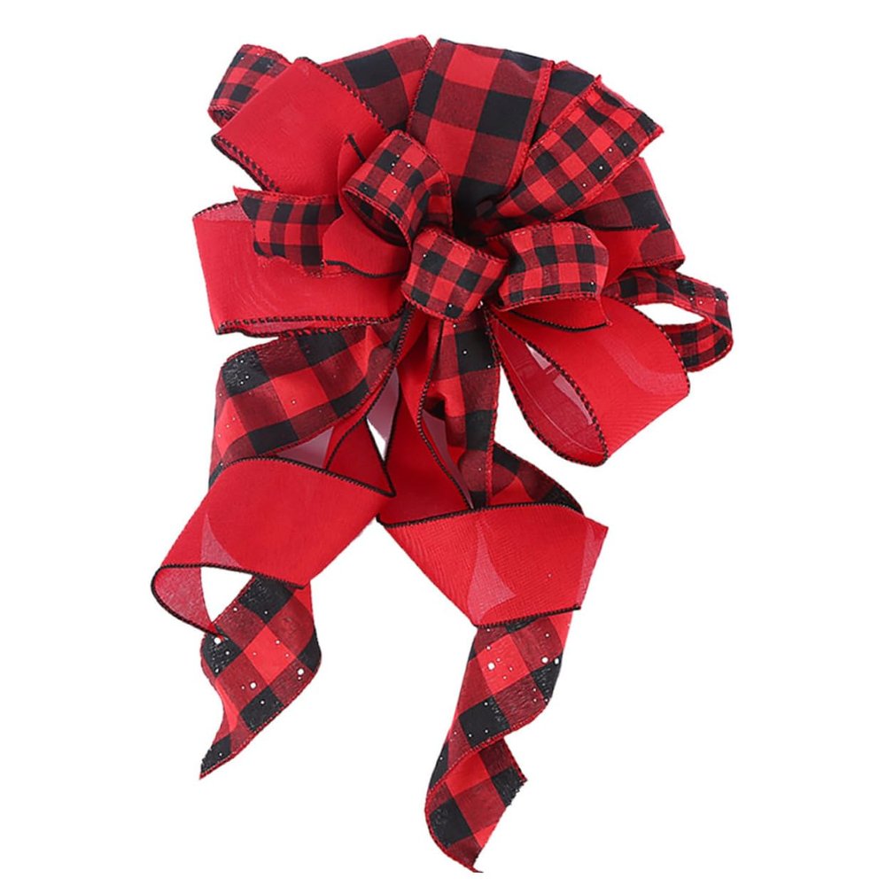 MAGICLULU Bows for Christmas Tree Small Bowknot Adornment Christmas Decor Elegant Easy to Place