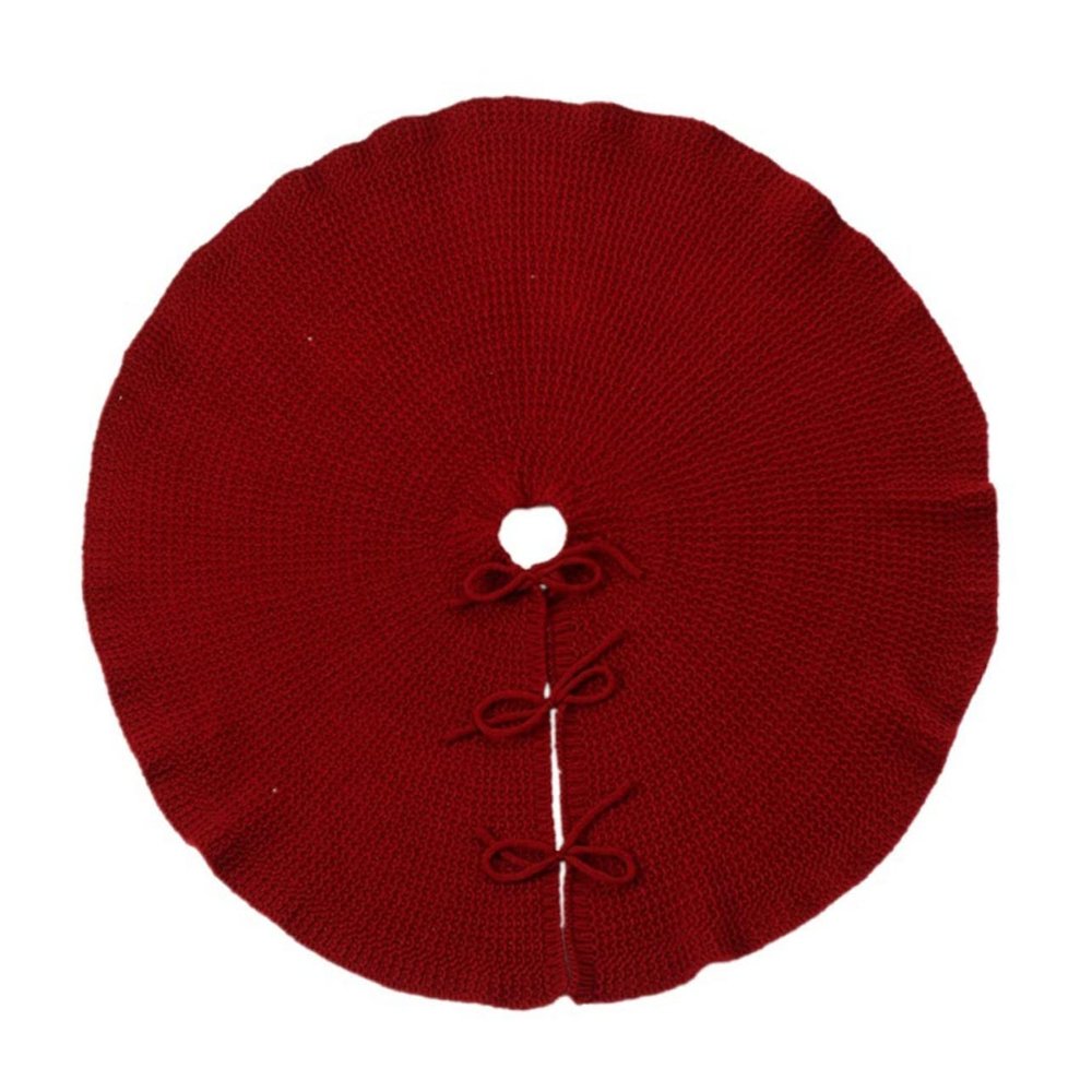 Ciieeo 1pc Knitted Christmas Tree Skirt Christmas Decor for Holiday Parties Easy to Install Tree Skirt Decorations for Festive Atmosphere