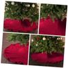 Ciieeo 1pc Knitted Christmas Tree Skirt Christmas Decor for Holiday Parties Easy to Install Tree Skirt Decorations for Festive Atmosphere view 2
