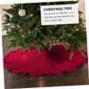 Ciieeo 1pc Knitted Christmas Tree Skirt Christmas Decor for Holiday Parties Easy to Install Tree Skirt Decorations for Festive Atmosphere view 3