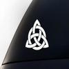 HomeLoft Basics Celtic Trinity Knot Family Symbol Premium Vinyl Decal Sticker - 6 Year Durability, Waterproof, Adhesive Emblem for Cars, Laptops, Windows, and More (Matte White), TR-453 view 1