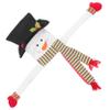 RORPOIR 1pc Christmas Tree Top Snowman Decoration Adorable Fabric Ornament for Xmas Tree Holiday Home Decor for Christmas Parties and Festive Celebrations view 1