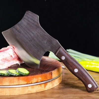 toothgeneric Meat Cleaver,Cleaver Knife Hand Forging Cutting Axe Bone Cutting 4Cr13 Stainless Steel Thickening Butcher Chef Cooking Chopper, LAMAJIGA5844