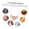 IMIKEYA Bamboo Woven Basket Handle Wedding Favors Basket Girl Baskets Photo Prop for Decor Elegant Storage Basket for Flowers view 4