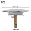 LuckQi Durable Water Plug Sealing Cover Bath Bathroom Bathtub Brass Drain Plug for Bathtub Manually Nickel Chrome view 2