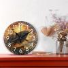 ALAZA Home Decor Whale Sunset Ship Round Acrylic 9.84 Inch Wall Clock Non Ticking Silent Clock Art for Living Room Kitchen Bedroom view 2