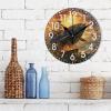 ALAZA Home Decor Whale Sunset Ship Round Acrylic 9.84 Inch Wall Clock Non Ticking Silent Clock Art for Living Room Kitchen Bedroom view 3