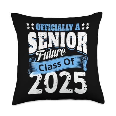 Officially A Senior Future Class 2025 Funny Back To School Throw Pillow
